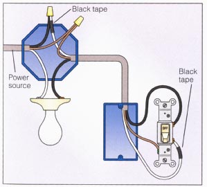 Power At Light  Way Switch Wiring Diagram