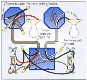 Way Switch With Lights Wiring Diagram