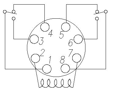 2 pole 8 pin Relay Pinout Diagram